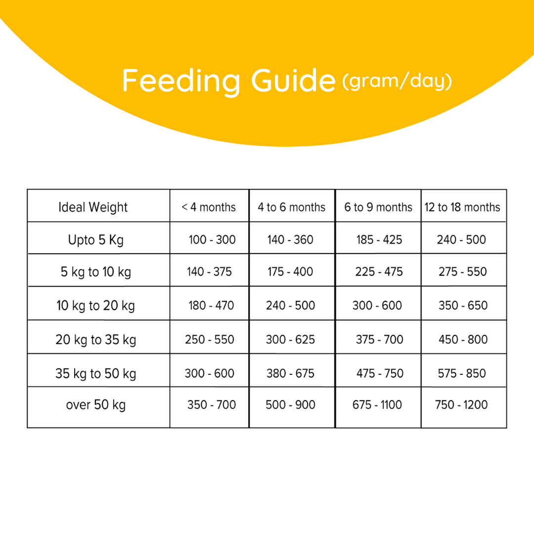 Iams puppy best sale chow feeding chart